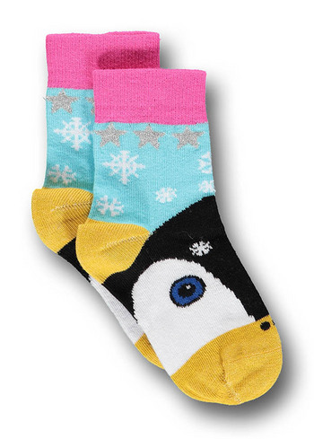 Sokken pinguin licht blauw 
Kousen 
Kousen/sokken 