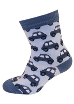 sokken auto blauw/ gemleerd blauw 
Kousen 
Kousen/sokken 