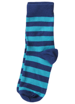 Sokken gestreept blauw/turquoise 
Kousen 
Kousen/sokken 