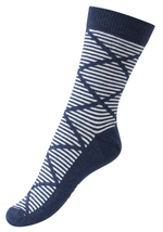 Sokken Harlekijn gemleerd blauw 
Kousen 
Kousen/sokken 