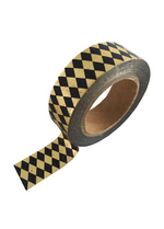 washi/masking tape Gold/black foil diamond 
Karton 
Masking tape/Washi tape 